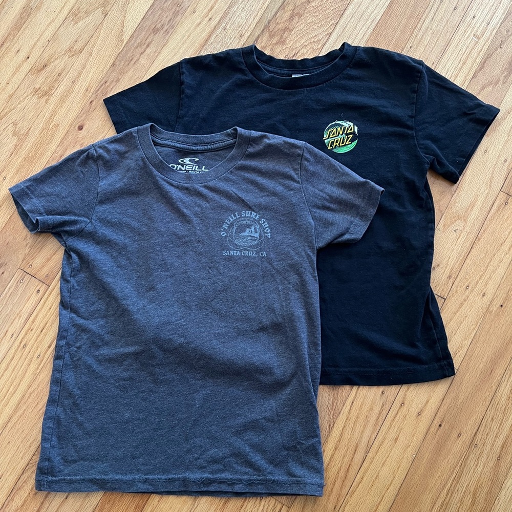 O'Neill and Santa Cruz Kids T-Shirts - Black and Gray